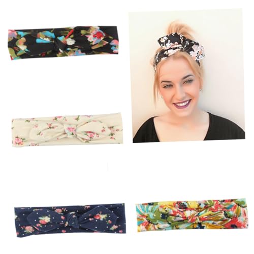 SHERCHPRY 4 Stück Teiliges Stylischer Haarbänder mit Verstellbarem Design und Niedlichem Hasenohren für Bequem und Rutschfest von SHERCHPRY