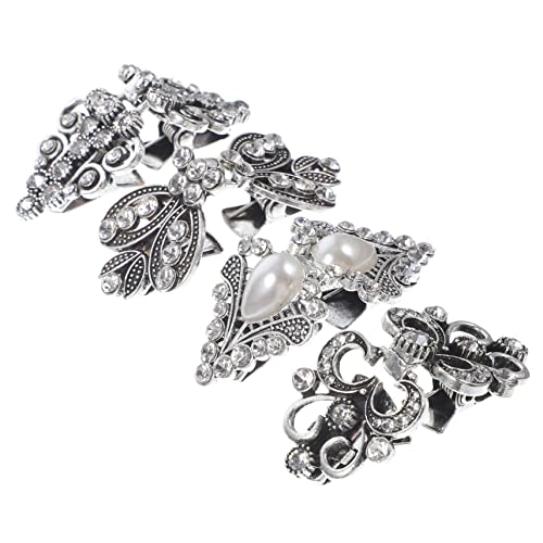 SHERCHPRY 4 Stück Vintage Pullover Clips Shawl und Umhang Verschlüsse Legiertem Material für Damen Retro Design Dekorieren und Fixieren von Kleidung von SHERCHPRY