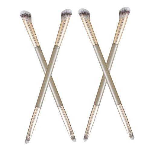 SHERCHPRY 4stücke Teiliges Make-up-pinselset Dualer Ende Gesichtspinsel Concealer Und Foundation-pinsel Rougepinsel Für Wangen Reisenutzung Mischpinsel Für Augenbrauen Und Lidschatten von SHERCHPRY