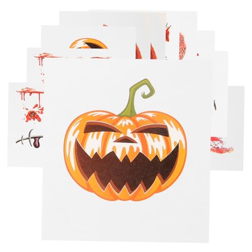 SHERCHPRY 40 Stück Teiliges Halloween Gesichtstattoos Narben Aufkleber Realistisches Wunden Make Up Zubehör für Kostümparty Cosplay Erwachsene von SHERCHPRY