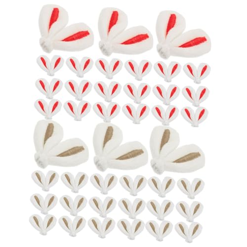 SHERCHPRY 40Stücke Hasenohr Haarnadel Dekorationen DIY Hasenohren Charms für Haarspangen Vielseitige Styling Optionen für Verschiedene Anlässe Leicht und Bequem für Kreative von SHERCHPRY