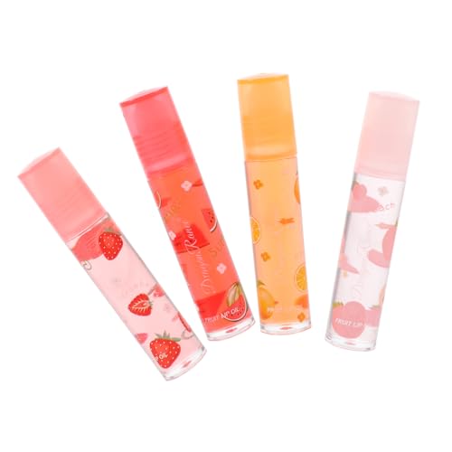 SHERCHPRY 4stücke Fruchtaroma Transparente Farblose Lippenpflege Für Mädchen Feuchtigkeitsspendende Lip Lotion Für Trockene Und Spröde Lippen Für Und Unterwegs von SHERCHPRY