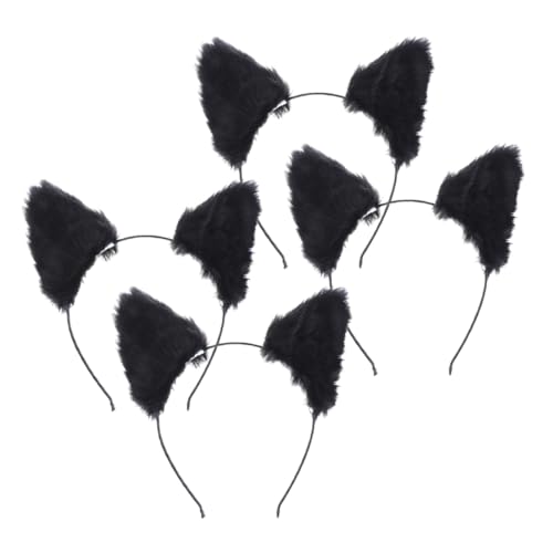 SHERCHPRY 4stücke Fuchsohr-stirnband Aus Kunstfell Tierhaarreifen Für Damen Und Mädchen Pelziges Haarband Für Cosplay Und Partys Accessoires Mit Ohren-design Für Halloween Und von SHERCHPRY