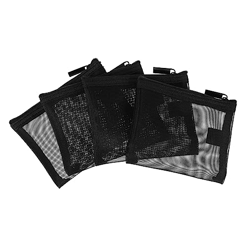 SHERCHPRY 4stücke Netz-Kosmetiktasche Tragbar Für Damen Reise-Make-up-Tasche Mit Atmungsaktivem Design Kosmetik-Aufbewahrungstasche Für Unterwegs Kleine Schminktasche Mit von SHERCHPRY