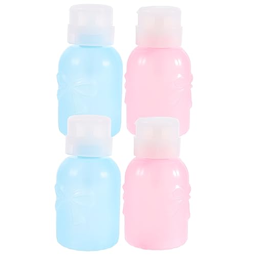 SHERCHPRY 4stücke Pumpflasche Für Nagellackentferner Make-up-entferner-spender Tragbare Flüssigkeitspumpe Kompakt Und Leicht Zum Herunterdrücken Für Reisen Und Täglichen Gebrauch von SHERCHPRY