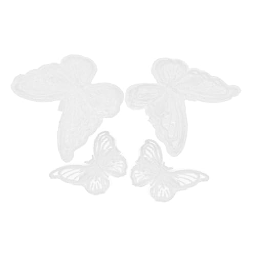 SHERCHPRY 4stücke Schmetterlings-haarspange Mit Spitze Und Netz Haarnadeln Mit Stickerei Haarschleifen Für Kopfbedeckungen Zubehör Für Frauen Vielseitig Einsetzbar von SHERCHPRY