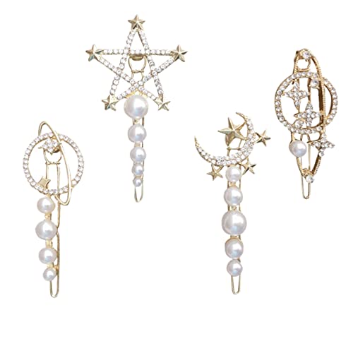 SHERCHPRY 4stücke Sterne Mond Haarnadeln Zarte Haarclips Damen Haarschmuck Zubehör Für Hochzeit Party Geburtstag Weihnachten SHERCHPRY 4stücke Sterne Mond Haarnadeln Zarte Haarclips Damen Haarschmuck Zubehör Für Hochzeit Party Geburtstag Weihnachten von SHERCHPRY
