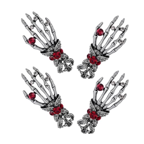 SHERCHPRY 4stücke Strassbrosche Im Vintage-stil Metallbrosche Für Herren Und Damen Brosche Mit Strasseinlage Anzugsnadel Aus Legierung Sicherheitsbrosche Mit Strasssteinen Anstecknadel von SHERCHPRY