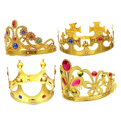 SHERCHPRY 4stücke Strasskrone Für Junge Mädchen Geburtstagsparty Cosplay Zubehör Partykrone Strass Für Kopfbedeckung Accessoires von SHERCHPRY