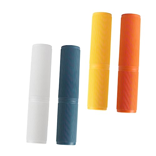 SHERCHPRY 4stücke Tragbare Zahnpasta-Boxen Aus Zahnbürsten-aufbewahrungsboxen Für Reisen Zahnpastaboxen Reise-waschbecher Organizer Für Unterwegs Mit Abflusslochdesign Zum Schutz Der von SHERCHPRY