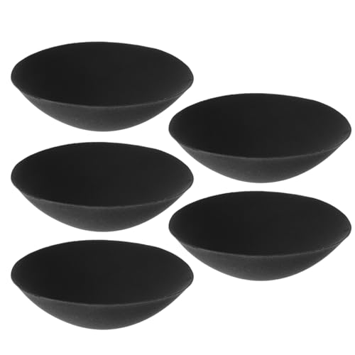 SHERCHPRY 5 Paar runde BH-Einlagen in Übergröße, Push-Up-Lifting, BH-Cup-Füller, Brustformen, BH-Pads, dicker Schaumstoff, Schwarz, -Large SHERCHPRY 5 Paar runde BH-Einlagen in Übergröße, Push-Up-Lifting, BH-Cup-Füller, Brustformen, BH-Pads, dicker Schaumstoff, Schwarz, -Large von SHERCHPRY