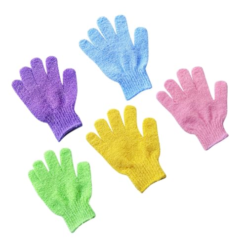 SHERCHPRY 5paare Badehandschuh Peeling-handschuh Für Körperpeeling Und Sauna Beidseitig Verwendbar Für Und Frauen von SHERCHPRY