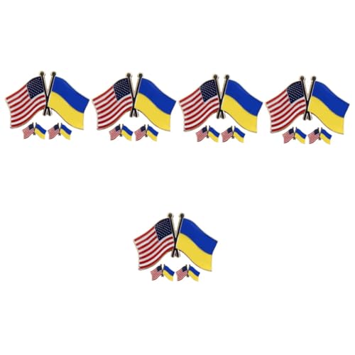 SHERCHPRY 5 Sätze Flaggen Anstecknadel Flaggen Revers Anstecknadel National Anstecknadel Hut Anstecknadel Landesflagge Brosche Anstecknadel Internationale Broschen 3 Stück * 5 von SHERCHPRY