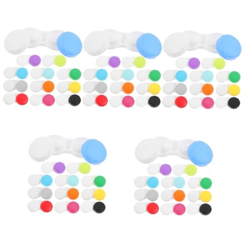 SHERCHPRY 5 Sätze Kontaktlinsenbehälter Reisen Kontakte Objektivorganisator Klarer Fall Bezaubernder Objektiv-Organizer Reiseobjektiv Tasche Kleiner Objektivhalter Plastik 12 Stück * 5 von SHERCHPRY