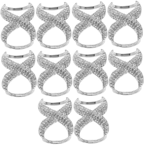 SHERCHPRY 5 Sätze T Shirt Clips Ring Schal Ring Schnalle Schal Verschluss Ring Großer Brautschal Schiebering Schal Schnalle Cinch Herren Spanner Form Ringe Schal Ring Verschluss 2 Stück * 5 von SHERCHPRY