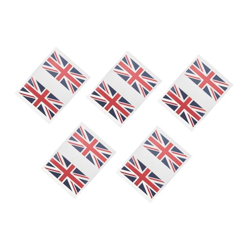 SHERCHPRY 5 Sätze Wasserdichte Temporäre Aufkleber mit Britischer Flagge Atmungsaktive Nationalflaggen Tattoos für Sportfans Ablösbar und Hautfreundlich für Fußball und Länderspiele SHERCHPRY 5 Sätze Wasserdichte Temporäre Aufkleber mit Britischer Flagge Atmungsaktive Nationalflaggen Tattoos für Sportfans Ablösbar und Hautfreundlich für Fußball und Länderspiele von SHERCHPRY
