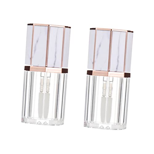 SHERCHPRY 5 Stück 5 ml Leere Lipgloss Flaschen Nachfüllbare Make Up Flaschen Transparente Lipgloss Behälter für Frauen für Lippenöl und Lippenfarbe Design für Reisen von SHERCHPRY