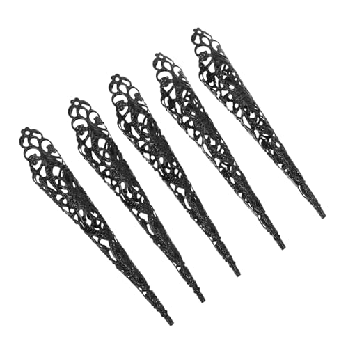 SHERCHPRY 5 Stück Teiliges Fingernagel Ringe aus Metall für Halloween Klauen Fingernägel für Kostüme Cosplay Aufführungen und Partys Schwarz Langlebig und Einfach Anzulegen SHERCHPRY 5 Stück Teiliges Fingernagel Ringe aus Metall für Halloween Klauen Fingernägel für Kostüme Cosplay Aufführungen und Partys Schwarz Langlebig und Einfach Anzulegen von SHERCHPRY