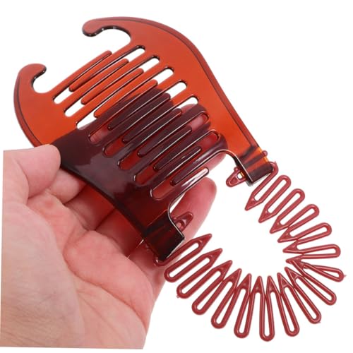 SHERCHPRY 5stücke Bananen-haarspange Mit Ineinandergreifendem Kamm-design Leichtem Kunststoff-halter Sicherer Fixierung Für Pferdeschwanz Modischem Haarschmuck Für Damen von SHERCHPRY