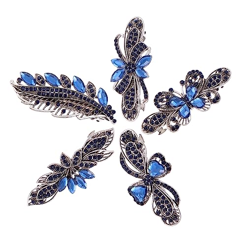 SHERCHPRY 5 Stück Teiliges Spring Haarspangen mit Funkelnden Strasssteinen Automatische Haarclips für Damen Vielseitiger Haarschmuck für Alltag Hochzeit und Besondere Anlässe SHERCHPRY 5 Stück Teiliges Spring Haarspangen mit Funkelnden Strasssteinen Automatische Haarclips für Damen Vielseitiger Haarschmuck für Alltag Hochzeit und Besondere Anlässe von SHERCHPRY