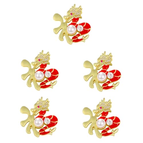 SHERCHPRY 5 Stücke Corsage Zubehör Pin Frauen Brosche Kleid Revers Drachen Dekorationen Zink Legierung SHERCHPRY 5 Stücke Corsage Zubehör Pin Frauen Brosche Kleid Revers Drachen Dekorationen Zink Legierung von SHERCHPRY