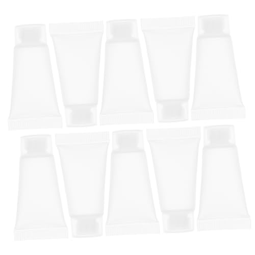 SHERCHPRY 50 Stück Abgabeschlauch leere nachfüllbare Tube Toilettenartikel Handcreme-Masse für Feuchtigkeitscreme leere Reiseschläuche Reisecremebehälter Sport Transparent von SHERCHPRY
