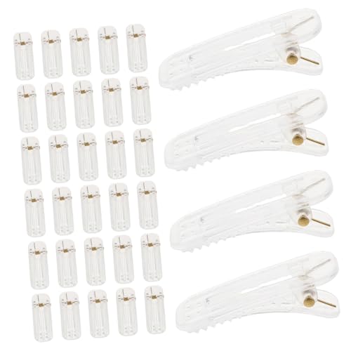 SHERCHPRY 50 Stück Transparente Haarspangen Für Basteln Friseursalon Bastelbedarf Blanke Haarspange Für Handgefertigte Haardekoration DIY Blanke Haarspangenteile Für DIY Unfertige von SHERCHPRY