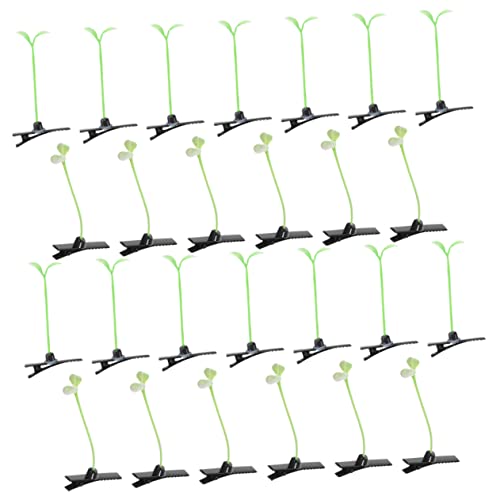 SHERCHPRY 50stücke Pflanzen Haarspangen Simulation Bohnensprossen Haarnadeln Zubehör Für Junge Mädchen Geburtstage Cosplay Party von SHERCHPRY