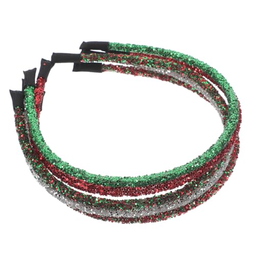 SHERCHPRY 5stücke Teiliges Weihnachts-haarband Für Festliche Haaraccessoires Mit Pailletten Für Neujahrsparty Modisches Headdress von SHERCHPRY