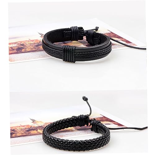 SHERCHPRY 5St geflochtene Seilarmbänder Männer geflochtene Armbänder Herrenarmband armschlinge geflochtenes Lederarmband Herren Lederarmbänder Persönlichkeit Schmuck Geflochtenes Seil Mann von SHERCHPRY