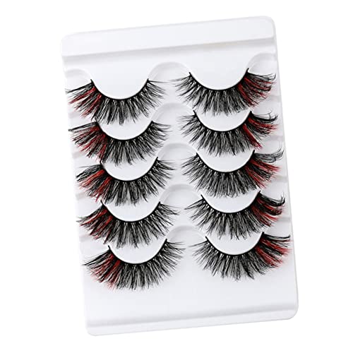 SHERCHPRY 5paare Künstliche Wimpern Für Frauen Make-up Wimpernverlängerungen Party Augen Dekore Cosplay Halloween Weihnachten Bars Clubs von SHERCHPRY