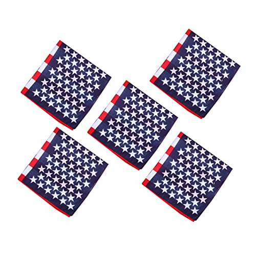 SHERCHPRY 5st Modische Stirnbänder Amerikanische Flagge Bandanas Mit Amerikanischer Flagge Amerika-flagge Stirnbänder Für Herren Bandana Mit Us-flagge Reiten Vereinigte Staaten von SHERCHPRY