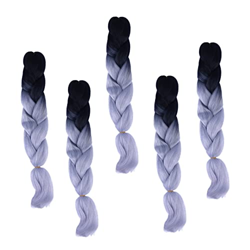 SHERCHPRY 5stücke Farben Flechten Haar Extensions Synthetische Zöpfe Haarverlängerungen Für Damen Mädchen von SHERCHPRY
