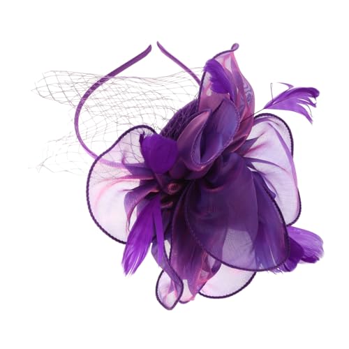 SHERCHPRY 5stücke Fascinator Hut Für Damen Mit Abnehmbaren Haarclips Eleganter Haarschmuck Für Hochzeiten Teepartys Und Bankette Romantischer Kopfschmuck Mit Federn Und Blumen von SHERCHPRY