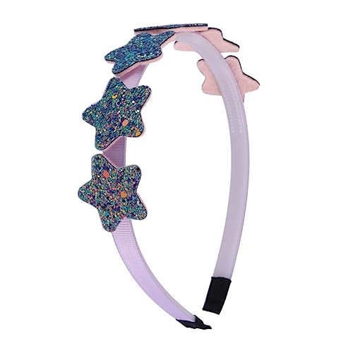 SHERCHPRY 5stücke Kinderstirnband Aus Kunststoff Mit Stern-motiv Schöner Kopfschmuck Als Haarreifen Für Junge Mädchen Kinderkopfbedeckung Für Geburtstage Und Fotoshootings Verformungsbeständ von SHERCHPRY