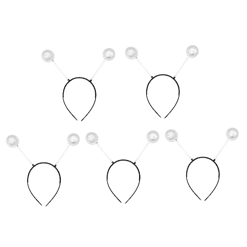 SHERCHPRY 5stücke Kreativer Haarschmuck Mit Ballform Dekorativer Haarreif Für Karneval Partys Und Festlichkeiten Elastisches Haarband Für Damen Und Mädchen von SHERCHPRY