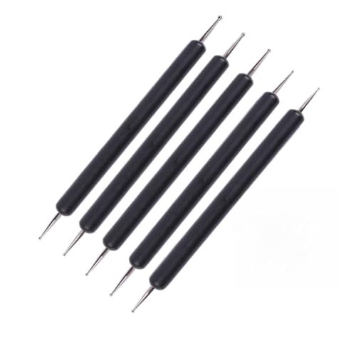 SHERCHPRY 5stücke Punktmalwerkzeug Doppelseitigen Stiften Für Prägen Von Mustern Tonbildhauerei Und Modellierung Abgerundete Spitzen Für Schutz Von Papier Geeignet Für Acryl Und von SHERCHPRY