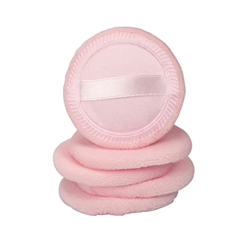 SHERCHPRY 5stücke Runde Puderquaste Aus Baumwolle Für Make-up Foundation-quaste Für Damen Und Mädchen Schnell Und Einfach Anwendbar von SHERCHPRY