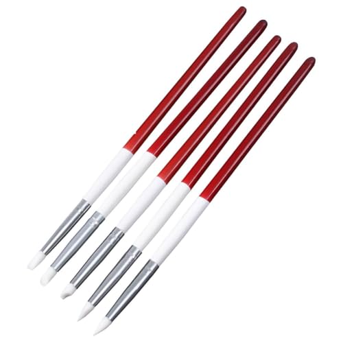 SHERCHPRY 5stücke Teiliges Nail Art Skulptur Carving Pen Kit Mit Silikonkopf Gestaltung Und Nail Art Zubehör Für Filigrane Designs von SHERCHPRY