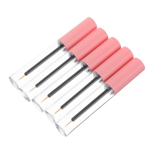 SHERCHPRY 5stücke Transparente Eyeliner-tuben Mit Applikatorstab Leere Eyeliner-fläschchen Nachfüllbare Make-up-flaschen Mit Pinsel Reise Unterwegs von SHERCHPRY