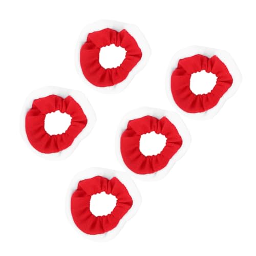 SHERCHPRY 5stücke Weihnachts-haarbänder Mit Pailletten Pferdeschwanzhalter Festival-kopfbedeckung Für Mädchen Und Frauen Elastische Haarreifen Mit Weihnachtsfarben von SHERCHPRY