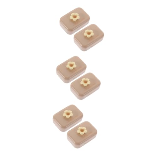 SHERCHPRY 6 Sätze Tragbare Kontaktlinsenbox klein Tragen Bezaubernder Objektiv-Organizer Reiseobjektiv Außenbehälter Aufbewahrungstasche für Brillen Objektivspeicher Brillenetui pp von SHERCHPRY