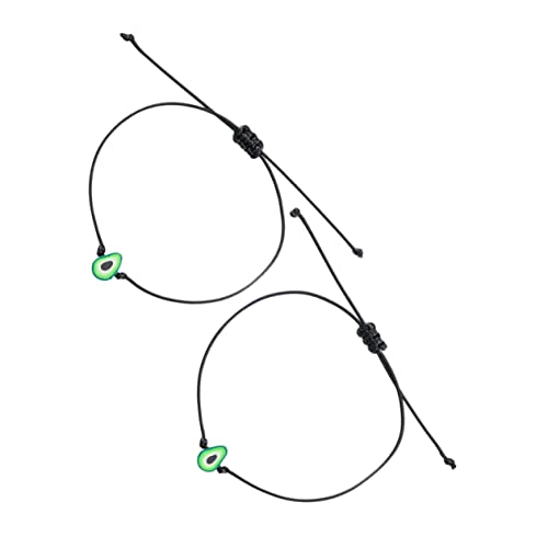 SHERCHPRY 6 Stck Avocado Freundschaftsarmbänder Weichem Handgefertigt Verstellbare Armbänder für Damen Modischer Schmuck als für Freundinnen und Alltag von SHERCHPRY