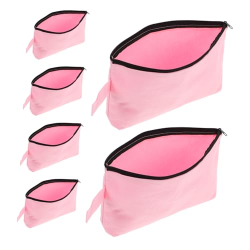 SHERCHPRY 6stücke Reißverschlusstasche Aus Segeltuch Kosmetiktasche Mit Reißverschluss Make-up-Taschen Leere Make-up-geldbörsen Für Frauen Reisen Organisation Der Aufbewahrung von SHERCHPRY