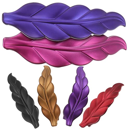 SHERCHPRY 6 Stück Kreative Haarspangen Für Mädchen Blattform Robust Farbenfroh Haarschmuck Für Besondere Anlässe Für Partys Und Alltagsfrisuren von SHERCHPRY