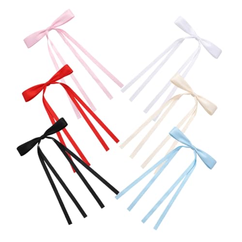SHERCHPRY 6stücke Schleifenspangen Für Damen Mädchen Haarschleifen Mit Langer Spitze Haarspangen Für Hochzeit Geburtstag Haarschmuck Für Verschiedene Frisuren SHERCHPRY 6stücke Schleifenspangen Für Damen Mädchen Haarschleifen Mit Langer Spitze Haarspangen Für Hochzeit Geburtstag Haarschmuck Für Verschiedene Frisuren von SHERCHPRY