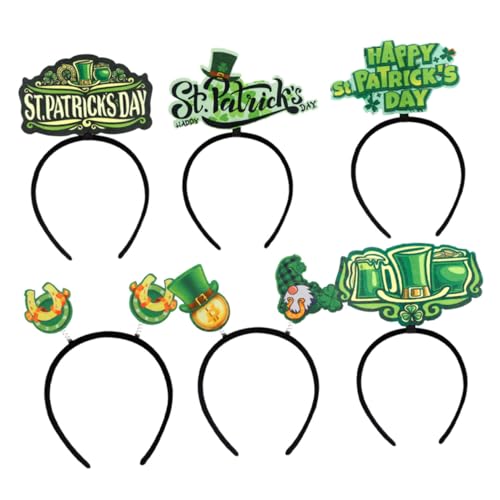 SHERCHPRY 6stücke Teiliges Shamrock Stirnband Für Patrick's Day Lustige Haaraccessoires Für Partys Und Kostüme Bequeme Und Auffällige Haarschmuck Für Erwachsene von SHERCHPRY