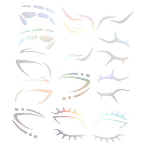 SHERCHPRY 6 Stück Make Up Aufkleber Temporäre Eyeliner Tattoos für Einfach Anzuwenden Dekoration für Partys und Festivals von SHERCHPRY