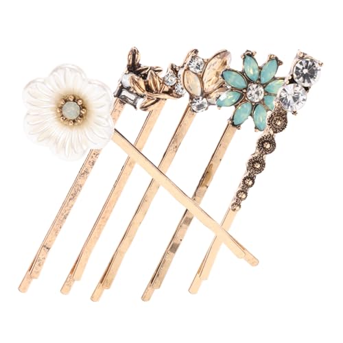 SHERCHPRY 6 Stück Retro -Haarclip -Set elegant Clips für Haare Blumen- Rosa Produkte klein Mode Haarclip Clips zur Dekoration Haarnadel Haarschmuck für Frauen Süßes Haarzubehör Zinklegierung von SHERCHPRY