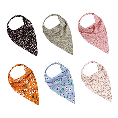 SHERCHPRY 6 Stück Teiliges Blumen Haarbänder für Damen Elastische Kopftücher mit Floralen Prints für Verschiedene Frisuren und Anlässe Bequem und Atmungsaktiv von SHERCHPRY